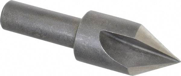 Keo - 5/8" Head Diam, 3/8" Shank Diam, 3 Flute 60° High Speed Steel Countersink - Bright Finish, 2-1/4" OAL, Single End, Straight Shank, Right Hand Cut - A1 Tooling