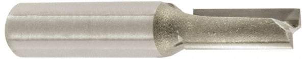 Amana Tool - 1/4" Diam, 1/4" Shank Diam, 1" Length of Cut, 2 Flute Straight Router Bit - 2-7/8" Overall Length, Carbide Tipped - A1 Tooling