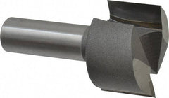 Amana Tool - 1-1/4" Cut Diam, 3/4" Length of Cut, 2 Flute Mortising Edge Profile Router Bit - Carbide-Tipped, 1/2" Shank Diam, 2-1/8" OAL, Uncoated - A1 Tooling