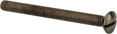 Value Collection - M8x1.25 Metric Coarse, 90mm OAL Slotted Drive Machine Screw - Oval Head, Grade 18-8 & A2 Stainless Steel, Uncoated, Without Washer - A1 Tooling