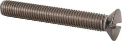 Value Collection - M10x1.50 Metric Coarse, 70mm OAL Slotted Drive Machine Screw - Oval Head, Grade 18-8 & A2 Stainless Steel, Uncoated, Without Washer - A1 Tooling