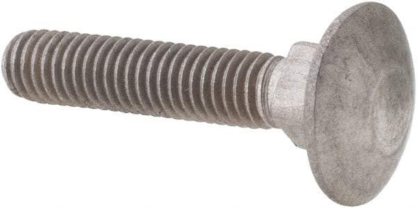 Value Collection - M5x0.8 25mm Length Under Head, Standard Square Neck, Carriage Bolt - Austenitic Grade A2 Stainless Steel, - A1 Tooling