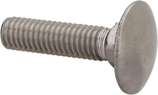 Value Collection - M6x1 25mm Length Under Head, Standard Square Neck, Carriage Bolt - Austenitic Grade A2 Stainless Steel, - A1 Tooling