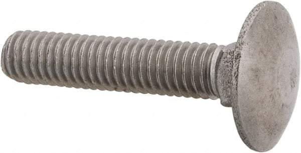 Value Collection - M6x1 30mm Length Under Head, Standard Square Neck, Carriage Bolt - Austenitic Grade A2 Stainless Steel, - A1 Tooling