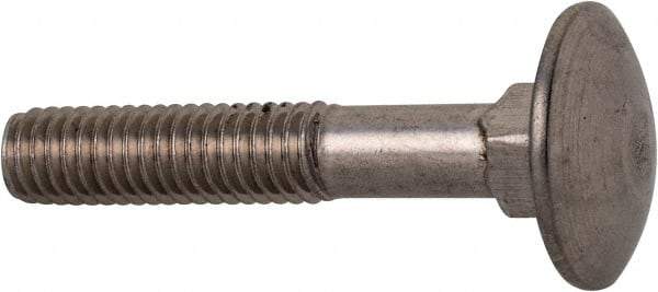 Value Collection - M6x1 35mm Length Under Head, Standard Square Neck, Carriage Bolt - Austenitic Grade A2 Stainless Steel, - A1 Tooling