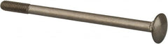 Value Collection - M6x1 100mm Length Under Head, Standard Square Neck, Carriage Bolt - Austenitic Grade A2 Stainless Steel, - A1 Tooling