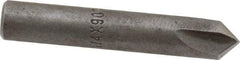 Keo - 1/4" Head Diam, 1/4" Shank Diam, 3 Flute 90° High Speed Steel Countersink - Bright Finish, 1-1/2" OAL, Single End, Straight Shank, Right Hand Cut - A1 Tooling