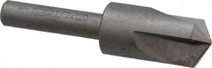 Keo - 1/2" Head Diam, 1/4" Shank Diam, 3 Flute 120° High Speed Steel Countersink - Bright Finish, 2" OAL, Single End, Straight Shank, Right Hand Cut - A1 Tooling