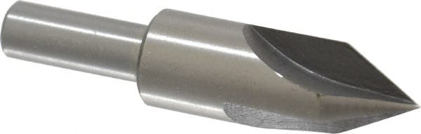 Interstate - 5/8" Head Diam, 3/8" Shank Diam, 3 Flute 60° High Speed Steel Countersink - A1 Tooling