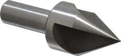 Interstate - 1" Head Diam, 1/2" Shank Diam, 3 Flute 60° High Speed Steel Countersink - A1 Tooling