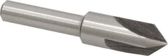 Interstate - 3/8" Head Diam, 1/4" Shank Diam, 3 Flute 82° High Speed Steel Countersink - A1 Tooling