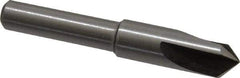 Interstate - 5/16" Head Diam, 1/4" Shank Diam, 3 Flute 90° High Speed Steel Countersink - Bright Finish, 2" OAL, Single End, Straight Shank, Right Hand Cut - A1 Tooling