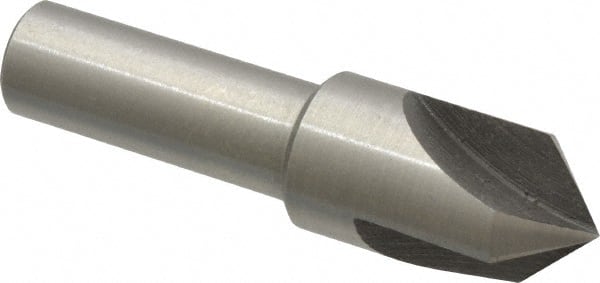 Interstate - 1/2" Head Diam, 3/8" Shank Diam, 3 Flute 90° High Speed Steel Countersink - A1 Tooling