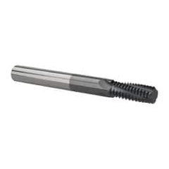 Scientific Cutting Tools - M10x1.50 Metric Coarse, 0.3" Cutting Diam, 4 Flute, Solid Carbide Helical Flute Thread Mill - Internal Thread, 0.79" LOC, 2.95" OAL - A1 Tooling