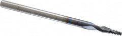 Accupro - #4-40 UNC, 0.085" Cutting Diam, 2 Flute, Solid Carbide Helical Flute Thread Mill - Internal Thread, 7/32" LOC, 2" OAL, 1/8" Shank Diam - A1 Tooling