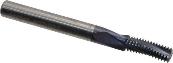 Accupro - 5/16-24 UNF, 0.235" Cutting Diam, 3 Flute, Solid Carbide Helical Flute Thread Mill - Internal Thread, 5/8" LOC, 2-1/2" OAL, 1/4" Shank Diam - A1 Tooling