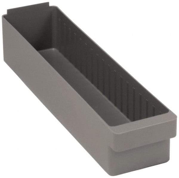 Quantum Storage - 23-7/8" Deep, Red High-Impact Polystyrene Drawer Bin - 4-5/8" High x 5-9/16" Wide x 23-7/8" Long - A1 Tooling