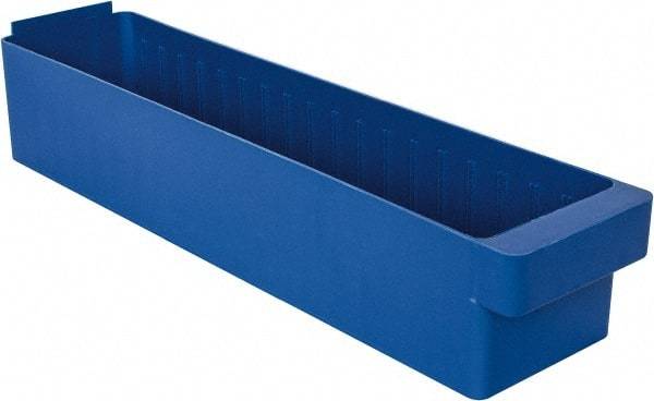 Quantum Storage - 23-7/8" Deep, Blue High-Impact Polystyrene Drawer Bin - 4-5/8" High x 5-9/16" Wide x 23-7/8" Long - A1 Tooling