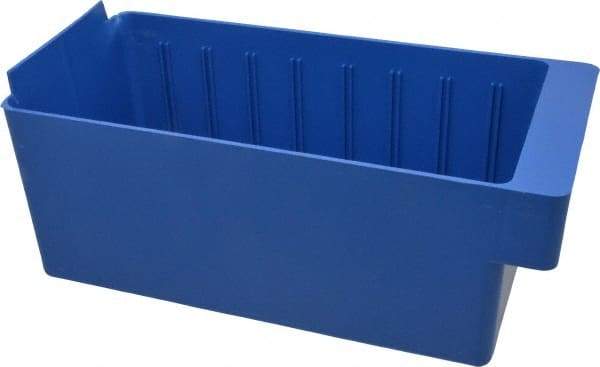 Quantum Storage - 11-5/8" Deep, Blue High-Impact Polystyrene Drawer Bin - 4-5/8" High x 5-9/16" Wide x 11-5/8" Long - A1 Tooling