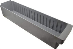 Quantum Storage - 23-7/8" Deep, Gray High-Impact Polystyrene Drawer Bin - 4-5/8" High x 5-9/16" Wide x 23-7/8" Long - A1 Tooling