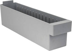 Quantum Storage - 17-5/8" Deep, Gray High-Impact Polystyrene Drawer Bin - 4-5/8" High x 3-3/4" Wide x 17-5/8" Long - A1 Tooling