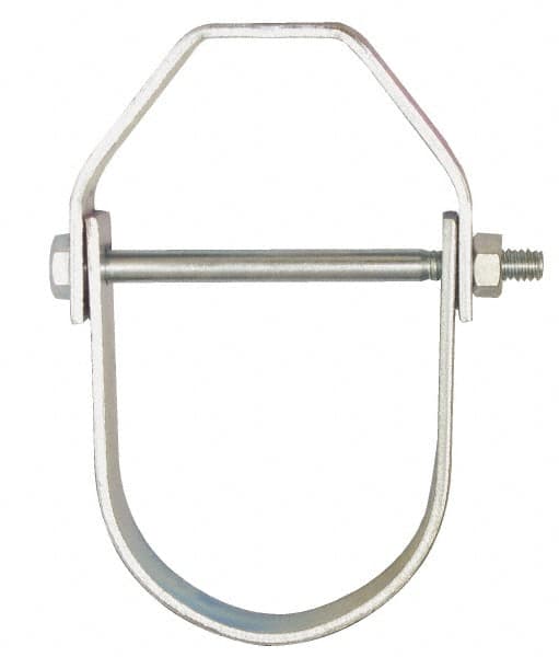 Empire - 3-1/2" Pipe, 1/2" Rod, Carbon Steel Adjustable Clevis Hanger - Electro Galvanized - A1 Tooling