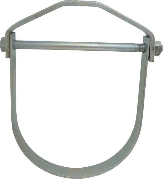 Empire - 10" Pipe, 7/8" Rod, Carbon Steel Adjustable Clevis Hanger - Electro Galvanized - A1 Tooling