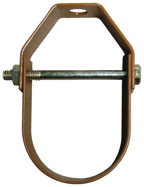 Empire - 1-1/2" Pipe, 3/8" Rod, Carbon Steel Adjustable Clevis Hanger - Copper Plated - A1 Tooling