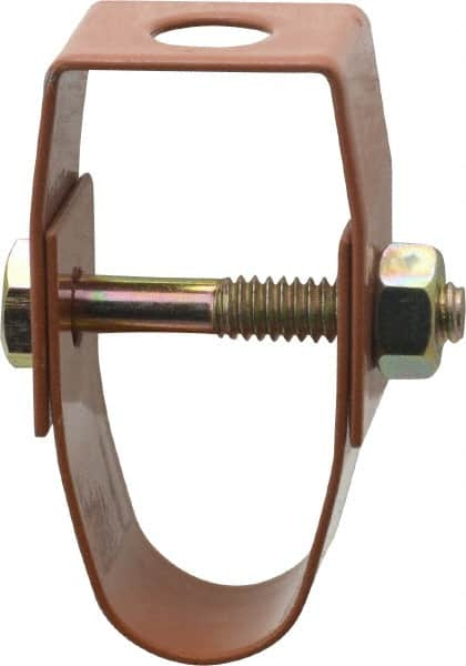 Empire - 1/2" Pipe, 3/8" Rod, Carbon Steel Adjustable Clevis Hanger - Copper Plated - A1 Tooling