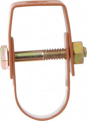 Empire - 3/4" Pipe, 3/8" Rod, Carbon Steel Adjustable Clevis Hanger - Copper Plated - A1 Tooling