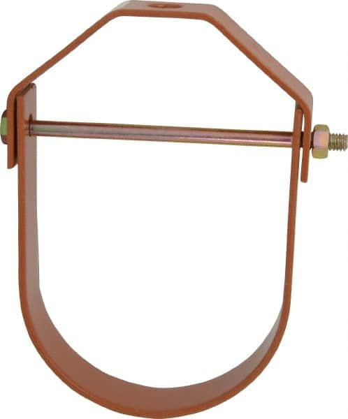 Empire - 4" Pipe, 5/8" Rod, Carbon Steel Adjustable Clevis Hanger - Copper Plated - A1 Tooling