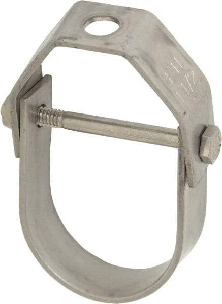 Empire - 1-1/2" Pipe, 3/8" Rod, Grade 304 Stainless Steel Adjustable Clevis Hanger - A1 Tooling