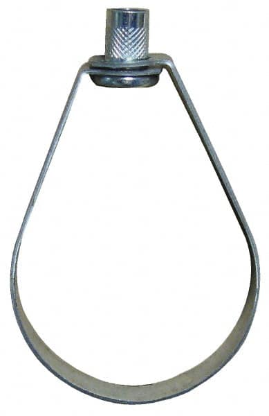 Empire - 2-1/2" Pipe, 1/2" Rod, Carbon Steel Emlok Swivel Ring Hanger - Pre-Galvanized, 600 Lb Capacity - A1 Tooling