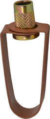 Empire - 1/2" Pipe, 3/8" Rod, Carbon Steel Emlok Swivel Ring Hanger - Copper Plated, 400 Lb Capacity - A1 Tooling