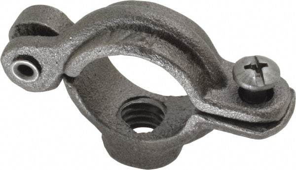 Empire - 1/2" Pipe, 3/8" Rod, Malleable Iron Split Ring Hanger - Black, 180 Lb Capacity - A1 Tooling