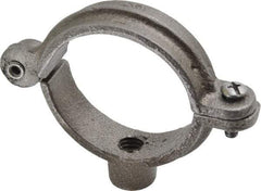 Empire - 1-1/2" Pipe, 3/8" Rod, Malleable Iron Split Ring Hanger - Black, 180 Lb Capacity - A1 Tooling