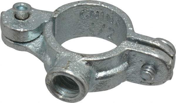 Empire - 1/2" Pipe, 3/8" Rod, Malleable Iron Split Ring Hanger - Electro Galvanized, 180 Lb Capacity - A1 Tooling