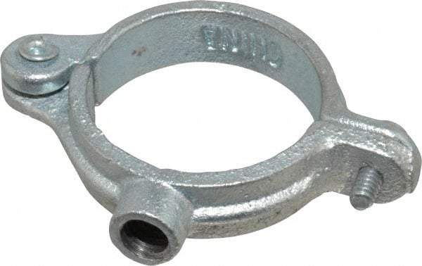 Empire - 1-1/4" Pipe, 3/8" Rod, Malleable Iron Split Ring Hanger - Electro Galvanized, 180 Lb Capacity - A1 Tooling