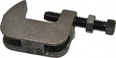 Empire - 1-1/4" Max Flange Thickness, 1/2" Rod Wide Jaw Top Beam Clamp - 500 Lb Capacity, Ductile Iron - A1 Tooling