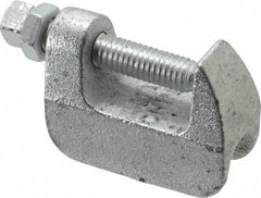 Empire - 1-1/4" Max Flange Thickness, 1/2" Rod Wide Jaw Top Beam Clamp - 500 Lb Capacity, Ductile Iron - A1 Tooling