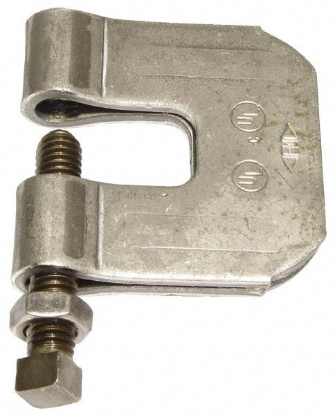 Empire - 3/4" Max Flange Thickness, 3/4" Rod C-Clamp with Locknut - 630 Lb Capacity, Carbon Steel - A1 Tooling