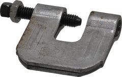 Empire - 3/4" Max Flange Thickness, 1/2" Rod C-Clamp with Locknut - 500 Lb Capacity, Carbon Steel - A1 Tooling