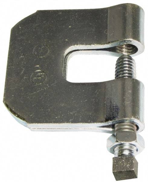 Empire - 3/4" Max Flange Thickness, 3/4" Rod C-Clamp with Locknut - 630 Lb Capacity, Carbon Steel - A1 Tooling