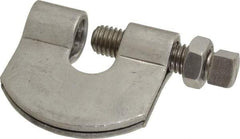 Empire - 3/4" Max Flange Thickness, 5/8" Rod C-Clamp with Locknut - 550 Lb Capacity, 304 Stainless Steel - A1 Tooling