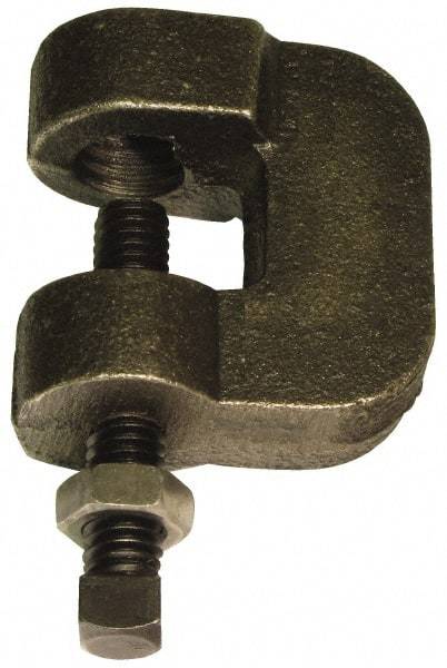 Empire - 3/4" Max Flange Thickness, 5/8" Rod C-Clamp with Locknut - 550 Lb Capacity, Ductile Iron - A1 Tooling