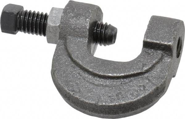 Empire - 3/4" Max Flange Thickness, 3/8" Rod C-Clamp with Locknut - 400 Lb Capacity, Ductile Iron - A1 Tooling