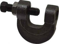 Empire - 3/4" Max Flange Thickness, 1/2" Rod C-Clamp with Locknut - 500 Lb Capacity, Ductile Iron - A1 Tooling