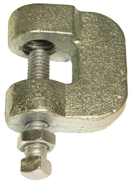 Empire - 3/4" Max Flange Thickness, 3/4" Rod C-Clamp with Locknut - 630 Lb Capacity, Ductile Iron - A1 Tooling