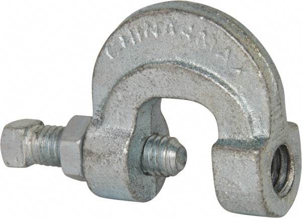 Empire - 3/4" Max Flange Thickness, 1/2" Rod C-Clamp with Locknut - 500 Lb Capacity, Ductile Iron - A1 Tooling