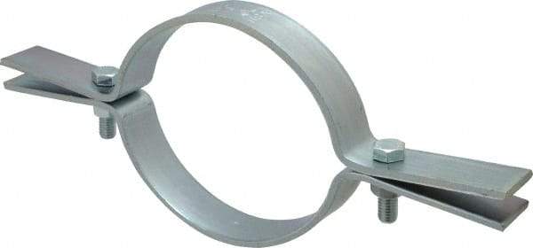 Empire - 6" Pipe, Electro Galvanized Riser Clamp - 1,600 Lb Capacity, Carbon Steel - A1 Tooling